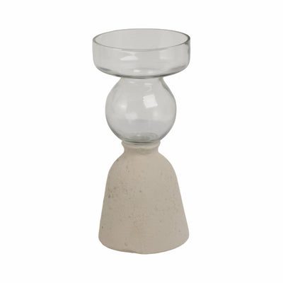 Ecomix/glass, 9 Vase, Ivory