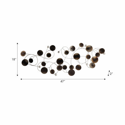 47 Small Discs Metal Wall D?cor Multi