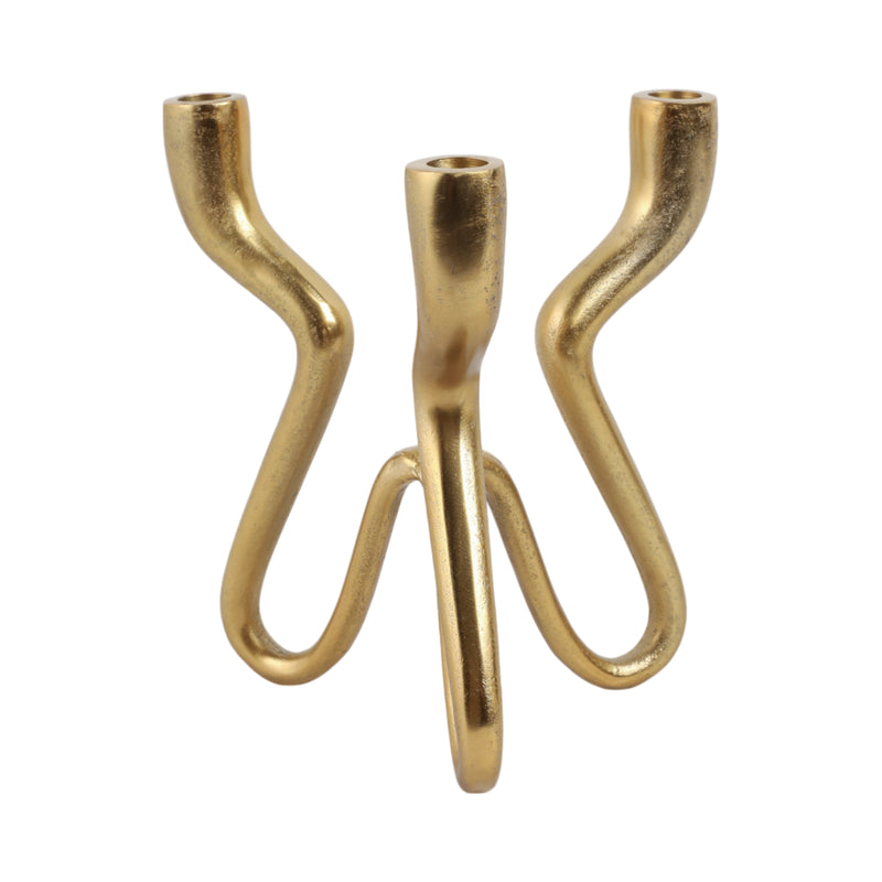 10x9 Loopy 3-taper Holder, Gold