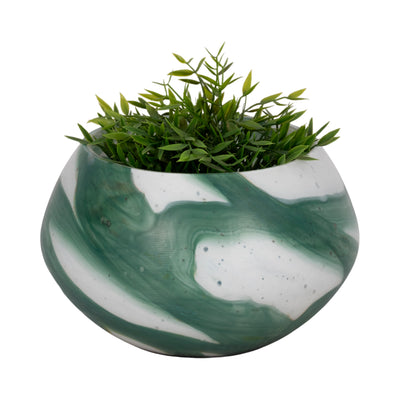 11 Ebb & Flow Bowl, Green/clear