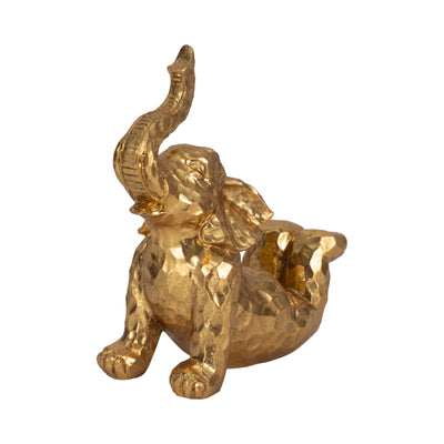 10 Yoga Elephant, Gold