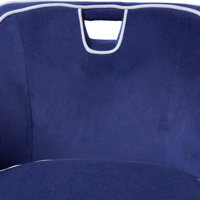 TWO-TONED ACCENT CHAIR - DARK BLUE  KD