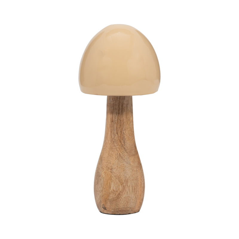 WOOD, 8 CONED MUSHROOM, IVORY