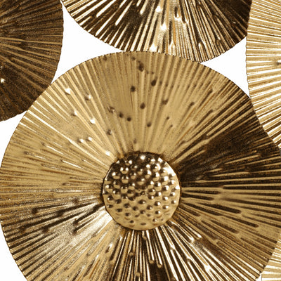 39 Gold Layered Discs Metal Wall D?cor, Gold