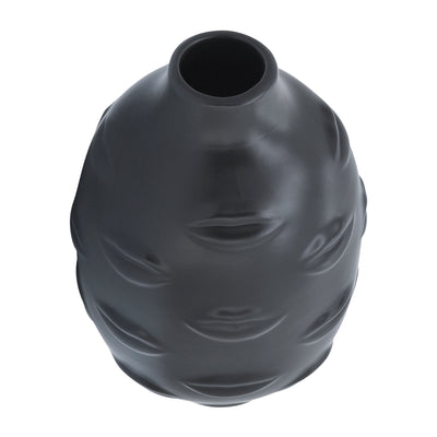 6 LIPS VASE, BLACK