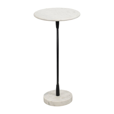 METAL, 24 LOOPHOLE TABLE MARBLE BASE, BLACK