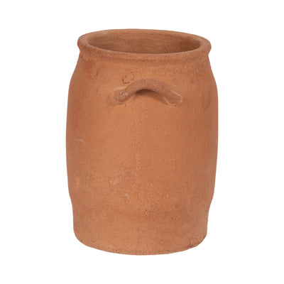 8 Traditional Handle Vase, Terracotta