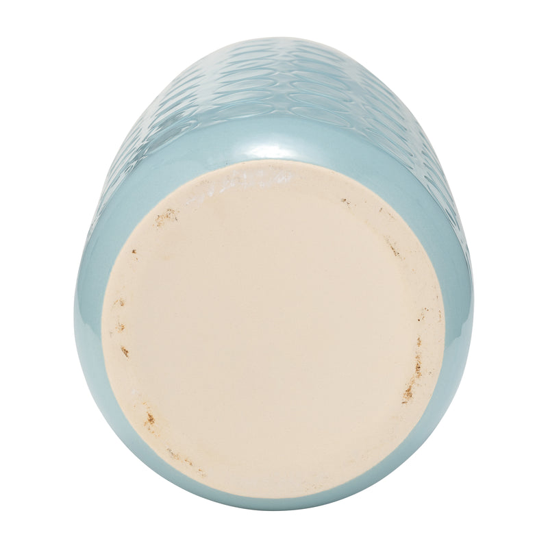 CER, 16 CIRCLES VASE, AQUA HAZE