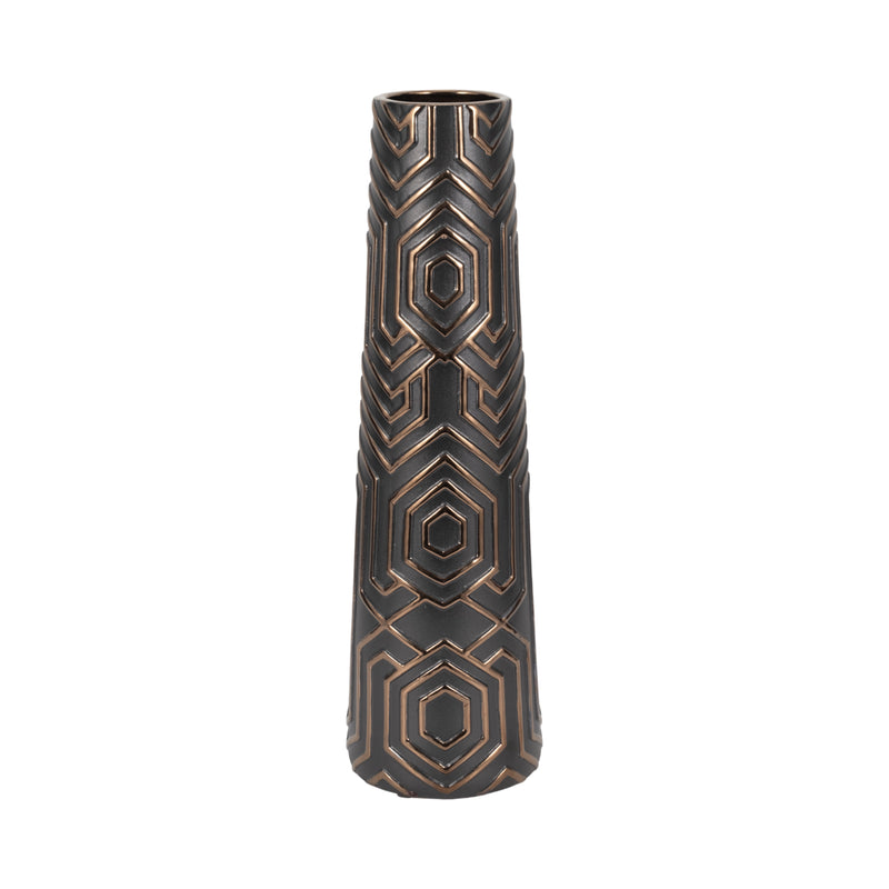 22 Rialto Oversized Contemporary Vase, Black