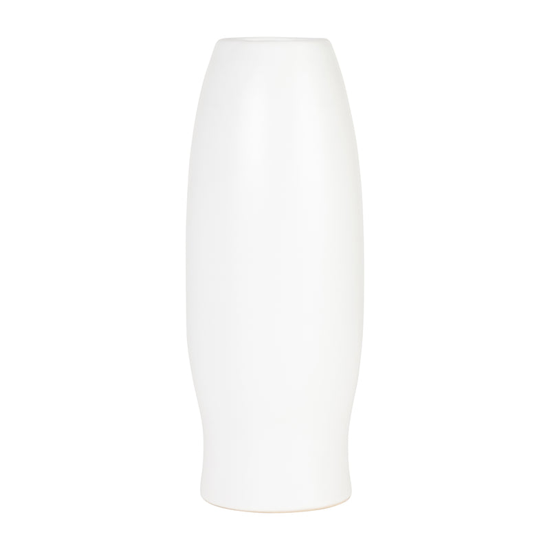 14H FACE VASE, WHITE