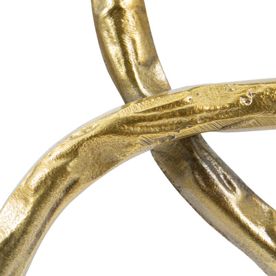 Metal, 31 Multiple Ring With Marble Base, Gold