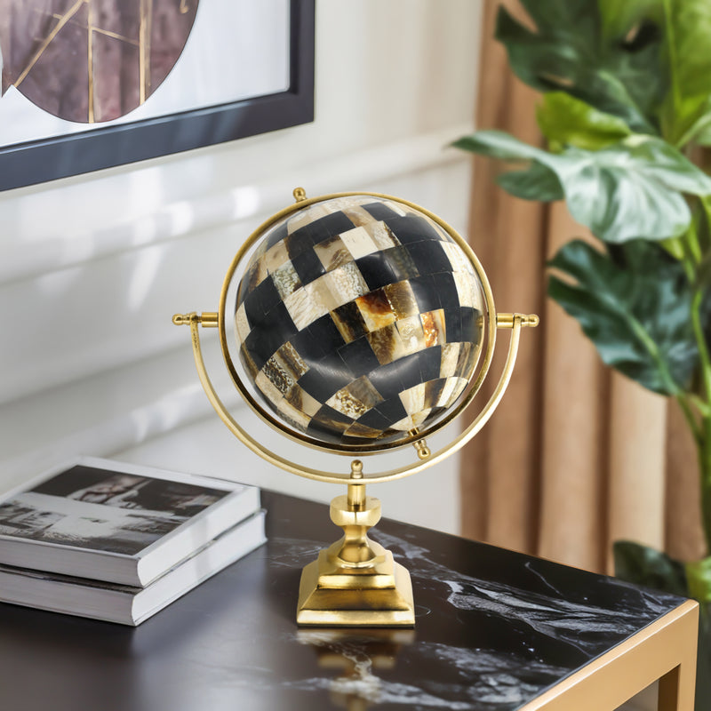 14h Globe, Brown/gold