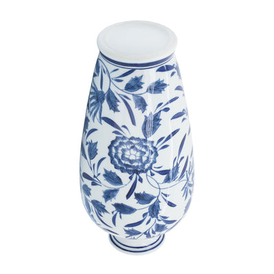 CER, 13H CHINOISERIE VASE, BLUE/WHITE