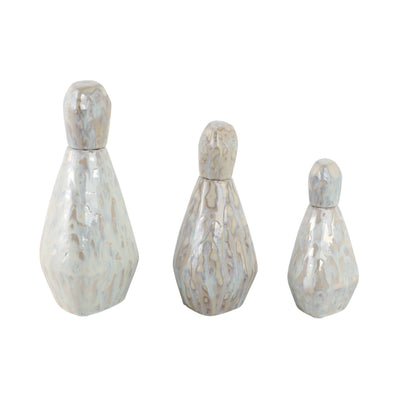 S/3 9/11/13 Tacoma Ceramic Bottles