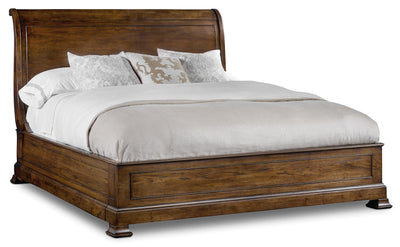 Archivist Queen Sleigh Bed withLow Footboard