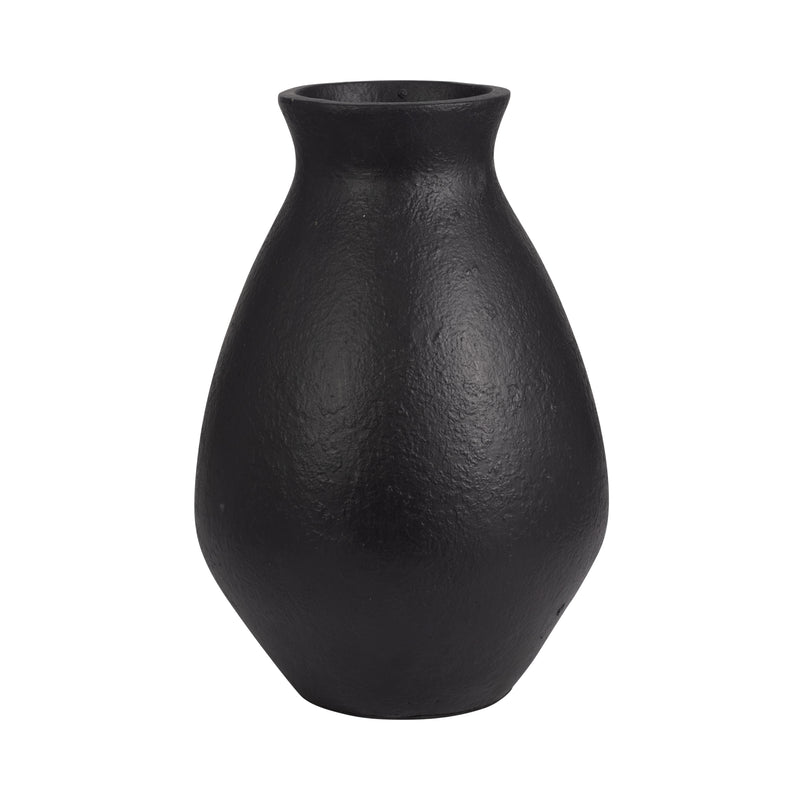 TERRACOTTA, 16 ORGANIC VASE, BLACK