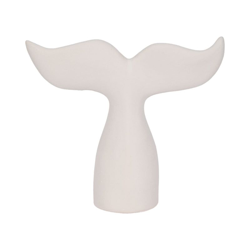 10 Textured Whale Tail, White