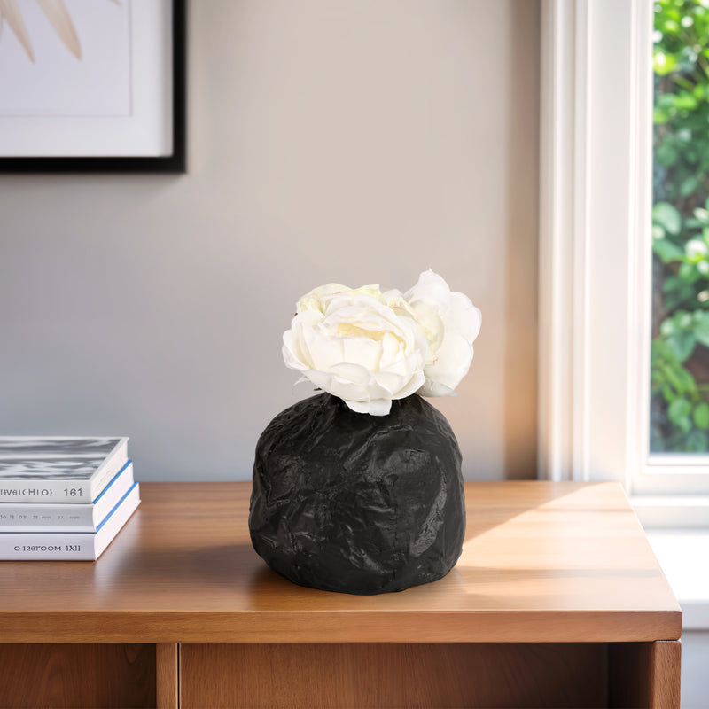 8 Cleo X-small Black Ecomix Vase