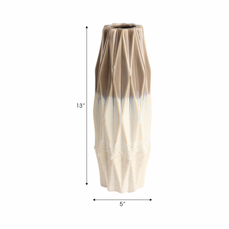 13 Calista Cream Glaze Small Vase