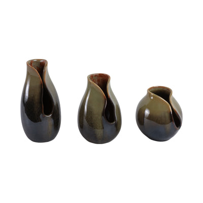 S/3 5/7/8 Oswego Ceramic Vases