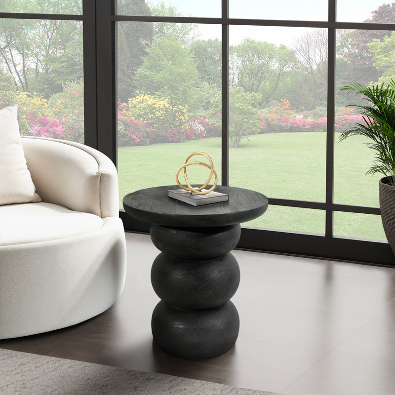 Wood, 19 Bibendum Accent Table, Black