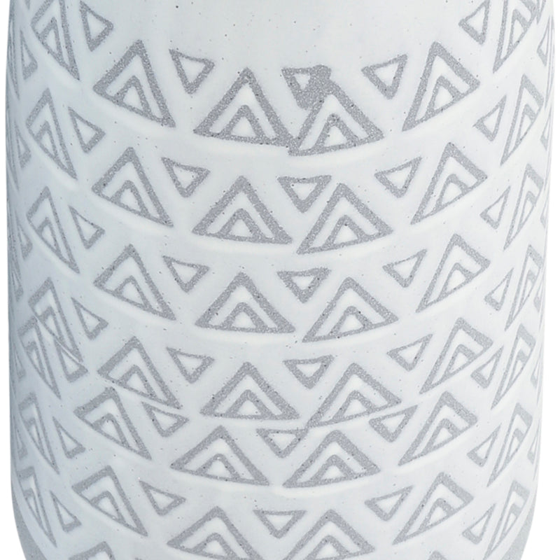 CER, 14H AZTEC VASE, GRAY