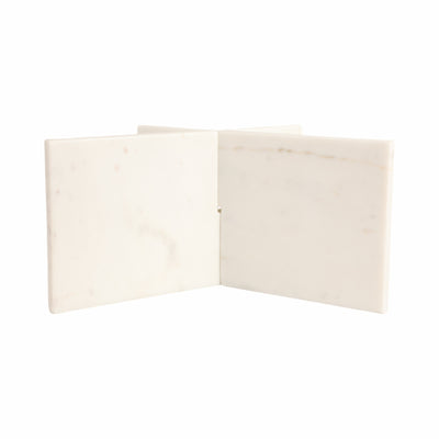 13 Marble Bookstand, White