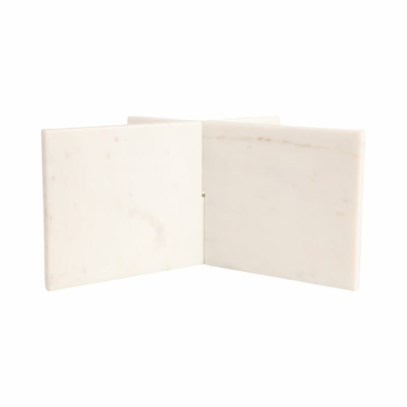 13 Marble Bookstand, White