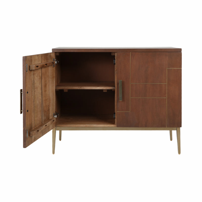 36 Casoria Wood Chest, Brown