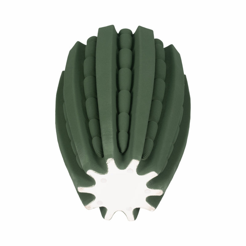 15 LAKELAND 3D PRINTED VASE, GREEN