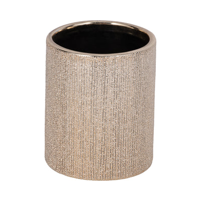 5H BEADED PENCIL HOLDER, CHAMPAGNE