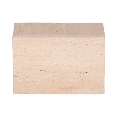 6 Travertine Box, Tan