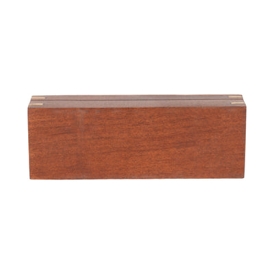 WOOD, 8X3 DOMINOES BOX, BROWN