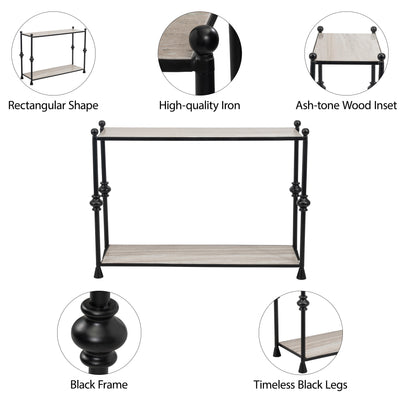 Metal, 44 Elliot Console Table, Black, K/d