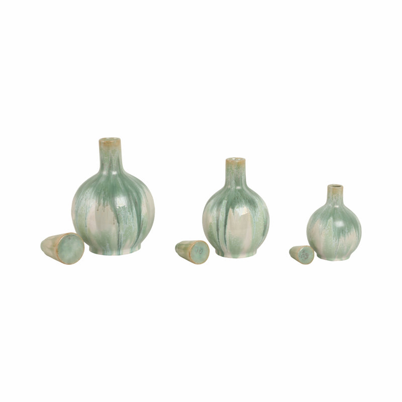 S/3 9/12/14 Sherwood Ceramic Bottles