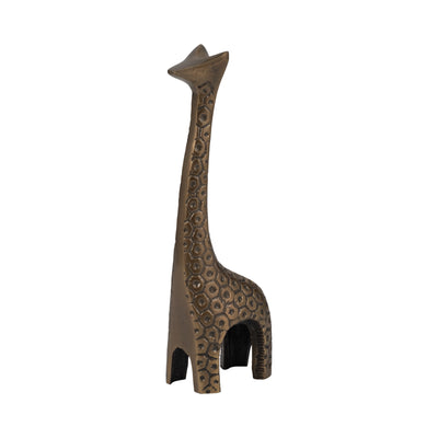 Metal, 12 Honeycomb Giraffe, Bronze