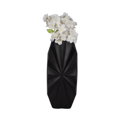 16 Udine Large Metal Vase, Black