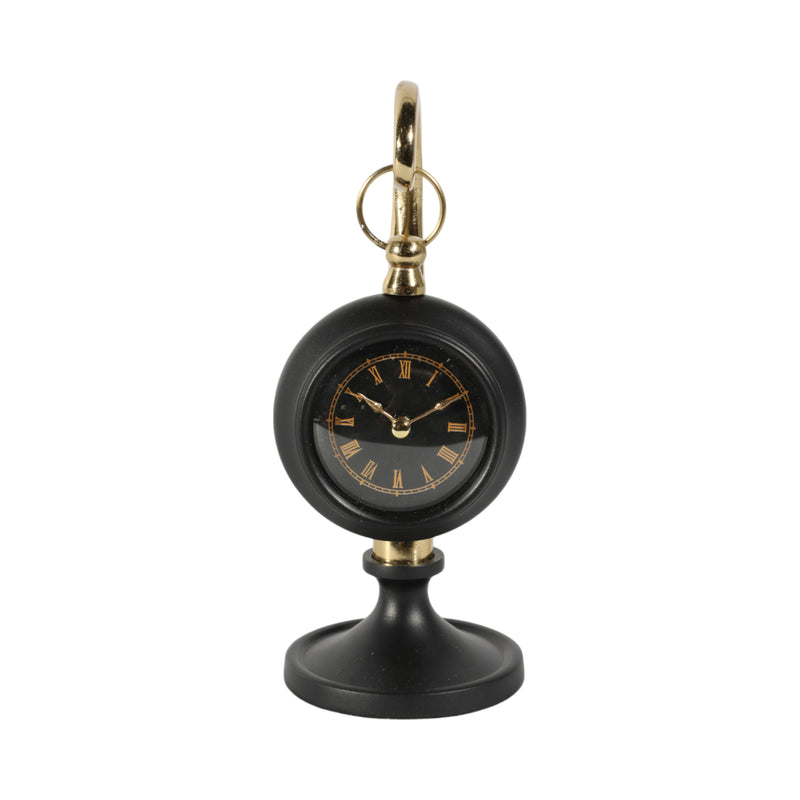 8 Avignon Gold And Black Desk Clock