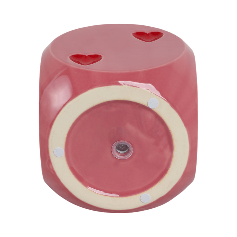 6 Dice Planter, Pink/red