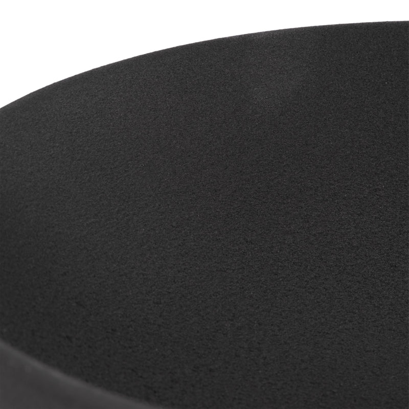 11 Textured Footed Bowl, Black