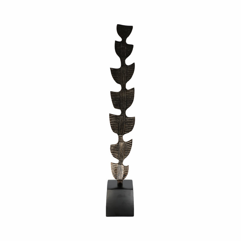 29 Hensly Small Metal Statuary, Black