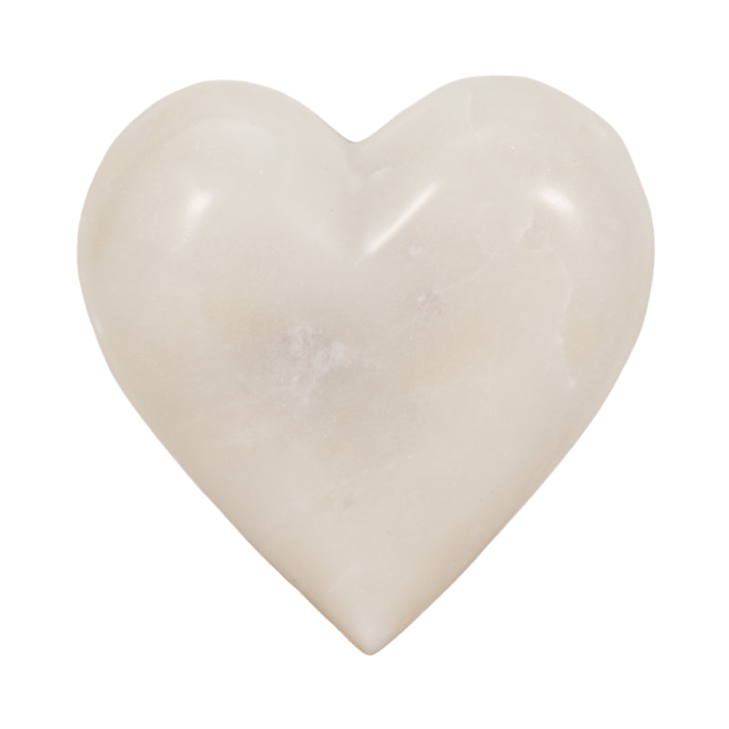 MARBLE, 4 HEART, WHITE