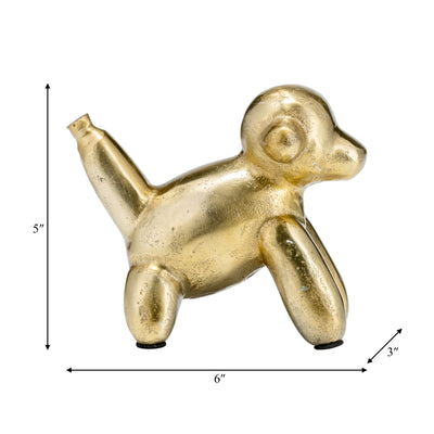 5L METAL BALLOON MONKEY, GOLD