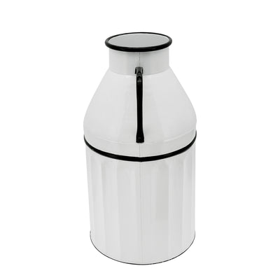 METAL 18H MILK BUCKET, WHITE