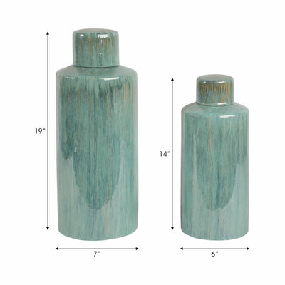 S/2 14/19 Corvallis Ceramic Canisters