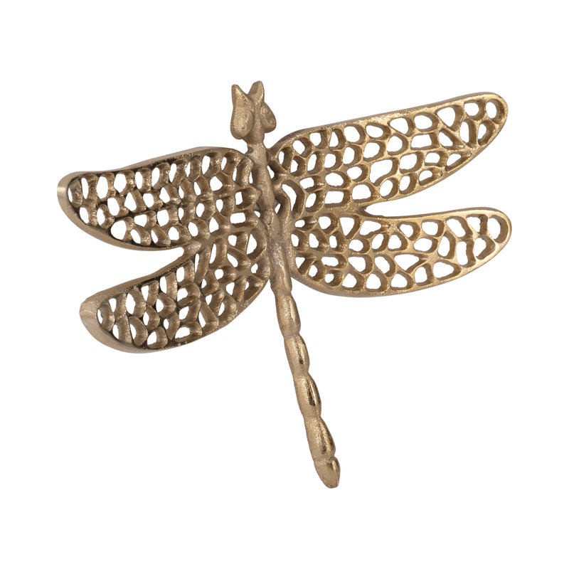 Metal, 10 Dragonfly W/ Cutouts , Gold