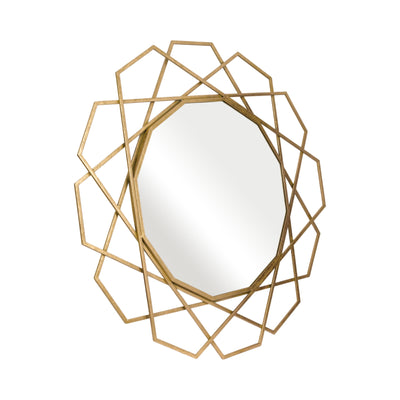 METAL 35 GEOMETRIC MIRROR, GOLD WB