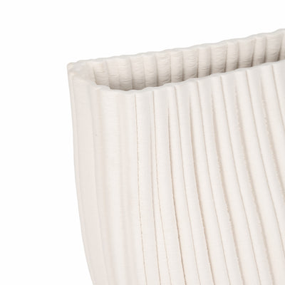 14 BELLO 3D PRINTED VASE, IVORY/BEIGE