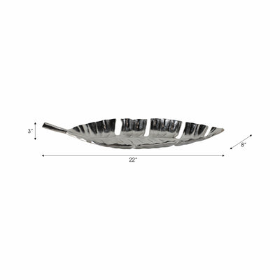 METAL, 22 LEAF TRAY, SILVER