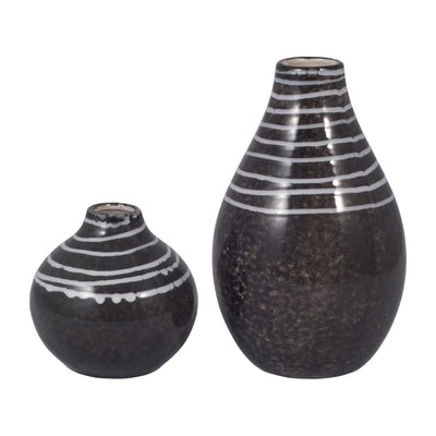 CER, 10 PRIMEVAL VASE, BLACK